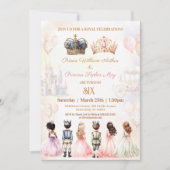 Tweeling prinses kroonprins koninklijke verjaardag kaart (Voorkant)