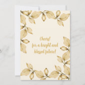 Tweeling Quinceañera Champagne Bourgondië en goud Kaart (Achterkant)