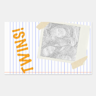 tweeling rechthoekige sticker