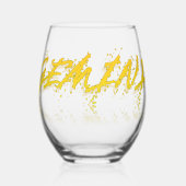 Tweeling Reflectie Wijnglas Zonder Voet (Links)