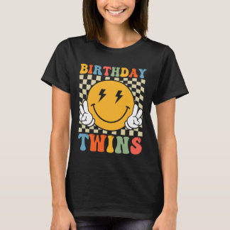 Tweeling Retro Overeenkomende Verjaardag Jongens G T-shirt