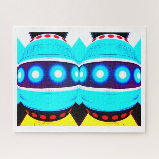 Tweeling robots legpuzzel (Horizontaal)