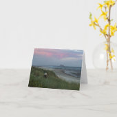 Tweeling Rotsen met Vrouw Notecard Kaart (Gele Bloem)