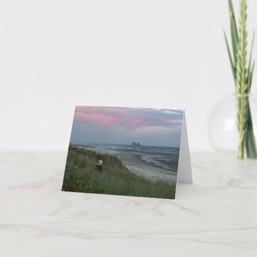 Tweeling Rotsen met Vrouw Notecard Kaart (Voorkant)