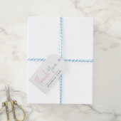 Tweeling Roze Blauw Moderne Typografie Stijlvol Da Cadeaulabel (Met Touw)