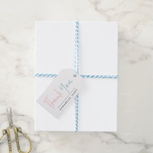 Tweeling Roze Blauw Moderne Typografie Stijlvol Da Cadeaulabel