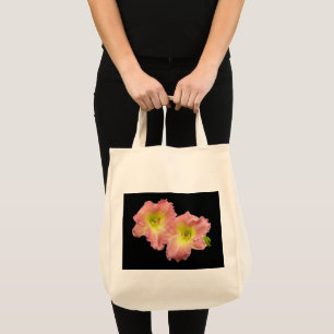 Tweeling Roze Lelies Boodschappentas Tote Bag