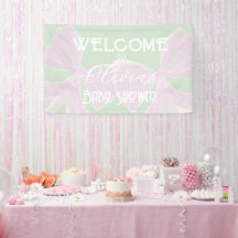 Tweeling Roze lintjes mint Baby meisje shower