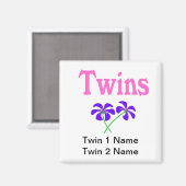 Tweeling (roze) magneet (Voorkant / Achterkant)