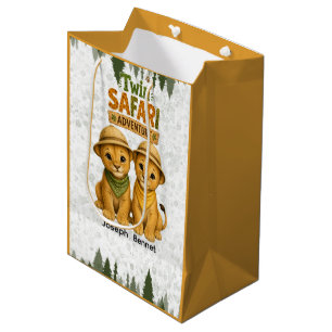 Tweeling Safari Avonturen Jongens Verjaardagsfeest Medium Cadeauzakje