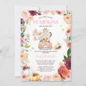 Tweeling Safari Dieren Pompoen rijden door Baby sh Kaart (Voorkant)