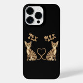 TWEELING SCHATTIGE BENGAALSE KATTEN iPhone HOESJE (Achterkant)