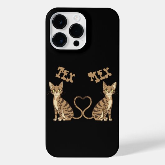 TWEELING SCHATTIGE BENGAALSE KATTEN iPhone HOESJE (Achterkant)