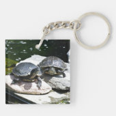 Tweeling Schildpadden - Sleutelhanger (Achterkant)