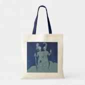 Tweeling Sterrenbeeld Vintage Zodiac Astrologie Tote Bag (Voorkant)