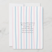 Tweeling Teddy Bear Boy en Meisje Baby shower Kaart (Achterkant)