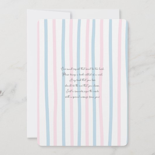 Tweeling Teddy Bear Boy en Meisje Baby shower Kaart (Achterkant)