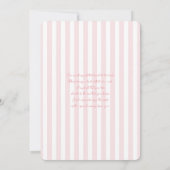 Tweeling Teddybeer Babyshower Meisje Uitnodiging (Achterkant)