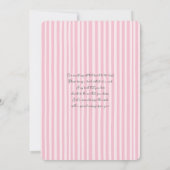 Tweeling Teddybeer Babyshower Meisje Uitnodiging (Achterkant)