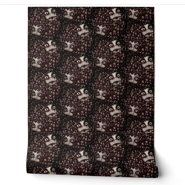tweeling terror poppenbehang behang (Afrollen)