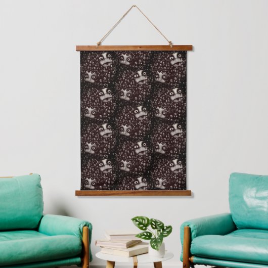 tweeling terror poppenbehang hangend wandkleed (Woonkamer)