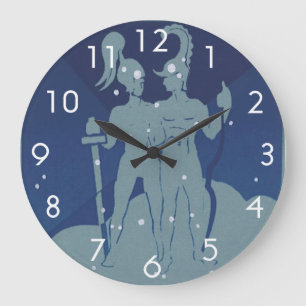 Tweeling Tweeling Constellatie  Zodiac Astrologie Grote Klok