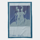 Tweeling Tweeling Constellatie  Zodiac Astrologie Theedoek (Verticaal)