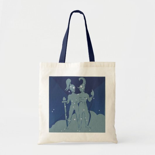 Tweeling Tweeling Constellatie  Zodiac Astrologie Tote Bag (Voorkant)