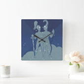 Tweeling Tweeling Constellatie  Zodiac Astrologie Vierkante Klok (Huis)