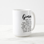 Tweeling Tweeling Kleur & Zwart-wit Horoscoop Koffiemok (Voorkant rechts)