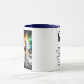 Tweeling Tweeling Kleur & Zwart-wit Horoscoop Mok (Midden)