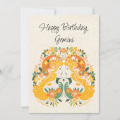 Tweeling Tweeling Zodiac Bloemen Verjaardag Flat K (Voorkant)