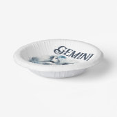 Tweeling Tweeling Zodiac Theme Verjaardagsfeest Papieren Kommen (Gebogen)