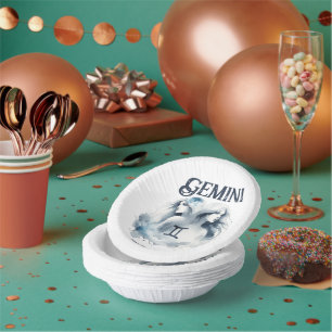 Tweeling Tweeling Zodiac Theme Verjaardagsfeest Papieren Kommen