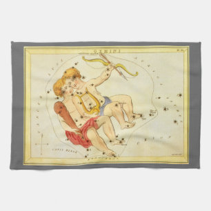 Tweeling Tweelingen Antieke Constellatie Urania's Theedoek