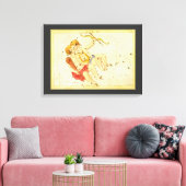 Tweeling Tweelingen  Constellatie Urania's Mirror Canvas Afdruk (Insitu (Woonkamer))