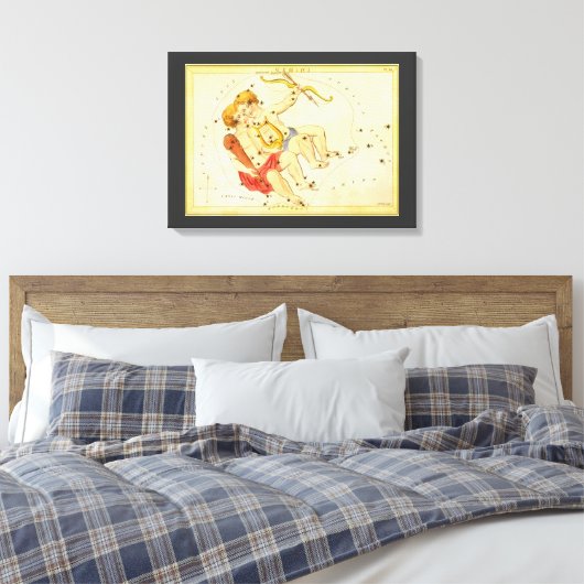 Tweeling Tweelingen  Constellatie Urania's Mirror Canvas Afdruk (Insitu (Slaapkamer))
