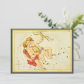 Tweeling Tweelingen  Constellatie Urania's Mirror Kaart (Staand voorkant)