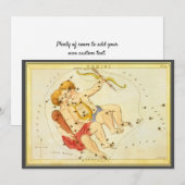 Tweeling Tweelingen  Constellatie Urania's Mirror Kaart (Voorkant / Achterkant)