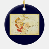 Tweeling Tweelingen  Constellatie Urania's Mirror Keramisch Ornament (Achterkant)