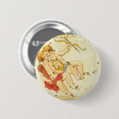 Tweeling Tweelingen  Constellatie Urania's Mirror Ronde Button 5,7 Cm (Voorkant /achterkant)