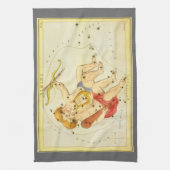 Tweeling Tweelingen  Constellatie Urania's Mirror Theedoek (Verticaal)