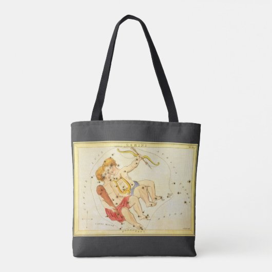 Tweeling Tweelingen Constellatie Urania's Mirror Tote Bag (Achterkant)