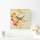 Tweeling Tweelingen  Constellatie Urania's Mirror Vierkante Klok (Huis)