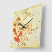 Tweeling Tweelingen  Constellatie Urania's Mirror Vierkante Klok (Hoek)