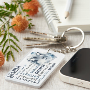 Tweeling Tweelingen Traits Zodiac Sign Geboortedat Sleutelhanger