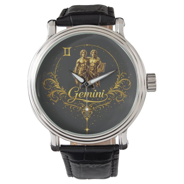 Tweeling Uniek Sterrenbeeld, sterrenbeeld   Horloge (Voorkant)