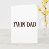 Tweeling vader, vader van twee kinderen, vader van kaart (Gele Bloem)