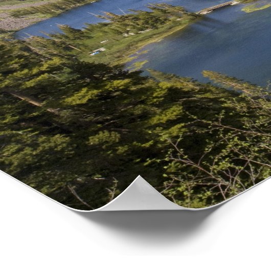 Tweeling van de meren in Mammoth Poster (Hoek)