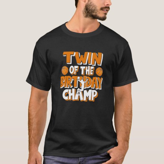 Tweeling van de voetbalwedstrijd Champ Boys T-shirt (Voorkant)